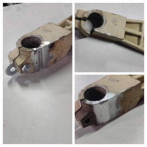 Popravka aluminijumskog nosača zavarivanjem – Uslužno zavarivanje servis Vuletić